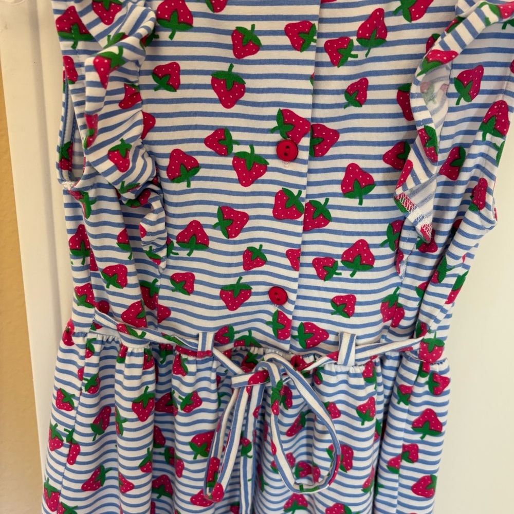 Florence Eiseman Knit Strawberry Striped Dress - Picture 4 of 6